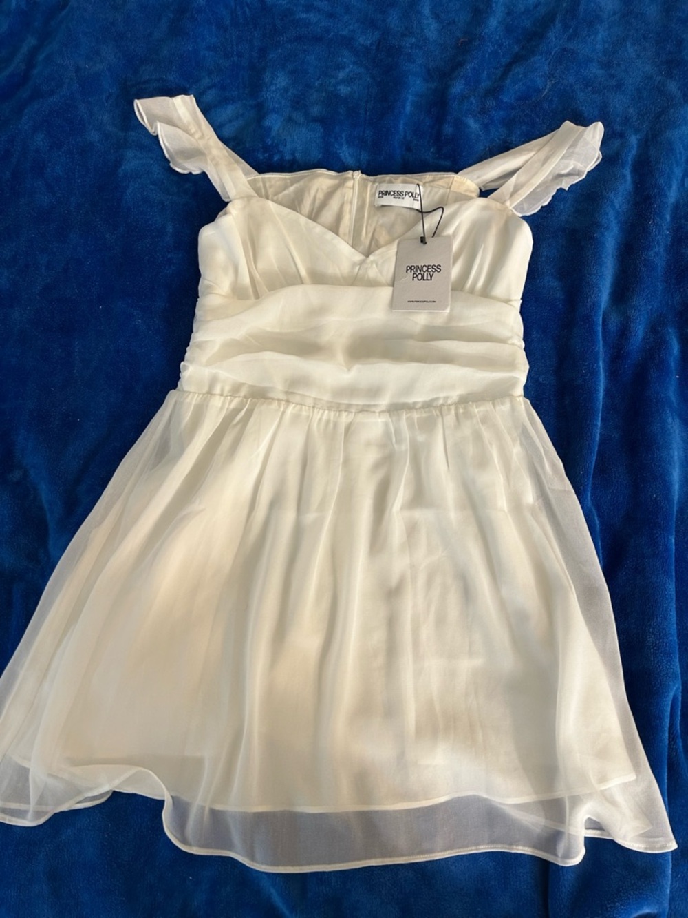 Princess Polly White “So Sweet” Mini Dress NWT Size 8